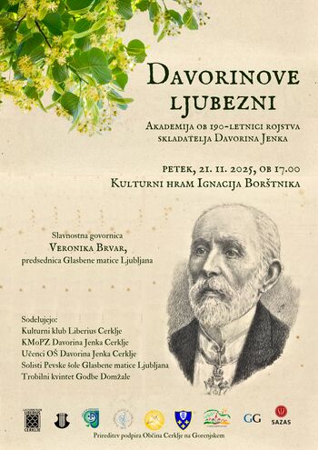 Davorinove ljubezni - akademija ob 190-letnici rojstva skladatelja Davorina Jenka