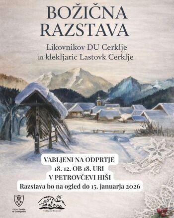 Božična razstava slik in čipk