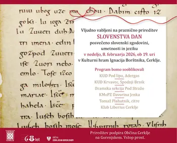 Slovenstva dan - prireditev ob kulturnem prazniku