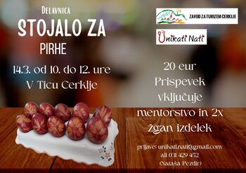 Stojalo za pirhe - delavnica