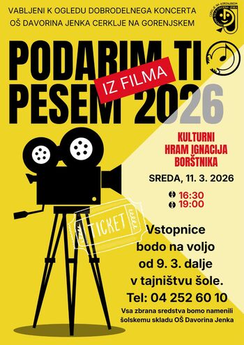 Podarim ti pesem 2026