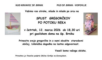Spust gregorčkov po potoku Reka