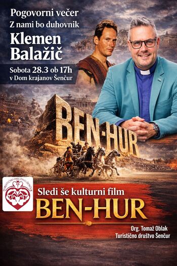 Pogovorni večer in filmski večer Ben-Hur