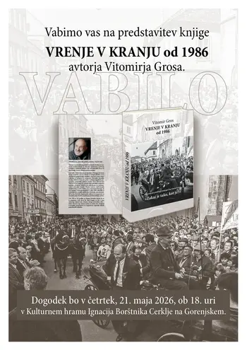 Predstavitev knjige Vrenje v Kranju od 1986 