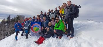 Planinsko društvo Ajdovščina: Dobrča in razgledni Šentanski vrh v snežnih razmerah