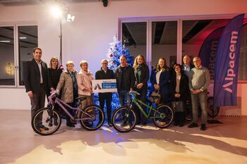 Alpacem doniral kolesa otrokom iz občine Kanal ob Soči