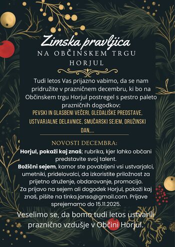 Zimska pravljica na Občinskem trgu Zimska pravljica na Občinskem trgu