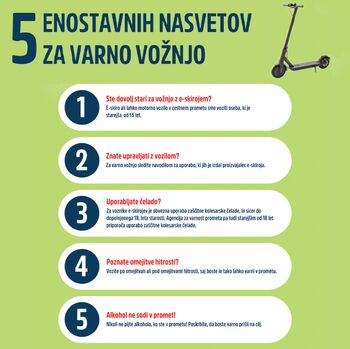 E- SKIROJI ODSLEJ ŠELE OD 15. LETA