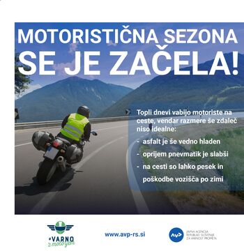 Motoristična sezona se je začela – vozimo odgovorno in previdno 