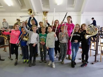 Pihalnemu orkestru Glasbene šole Sevnica zlata plaketa s posebno pohvalo