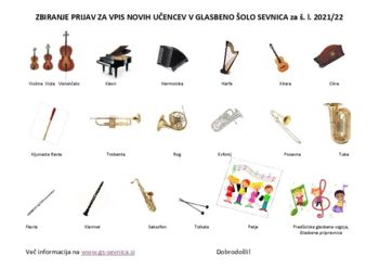 VPIS V GLASBENO ŠOLO SEVNICA