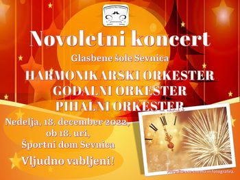 Novoletni koncert orkestrov Glasbene šole Sevnica