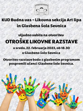 Otvoritev OTROŠKE LIKOVNE RAZSTAVE