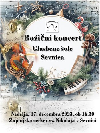 Božični koncert Glasbene šole Sevnica