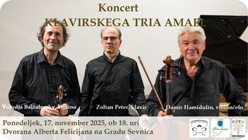Koncert KLAVIRSKEGA TRIA AMAEL