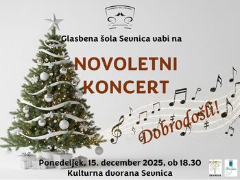 Novoletni koncert Glasbene šole Sevnica