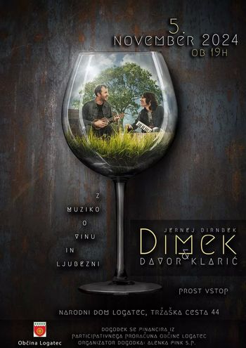DIMEK & Davor Klarić v Narodnem domu v Logatcu – Z muziko o vinu in ljubezni