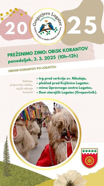 Obisk korantov v Logatcu, 3. 3. 2025 (10h-12h)