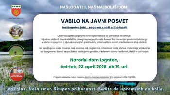 Vabilo na javni posvet Naš Logatec jutri – pogovor o naši prihodnosti (23. 4. ob 19. uri, ND Logatec)