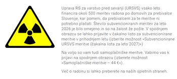 Subvencionirane meritve URSVS za leto 2027 – prijava v čakalno vrsto