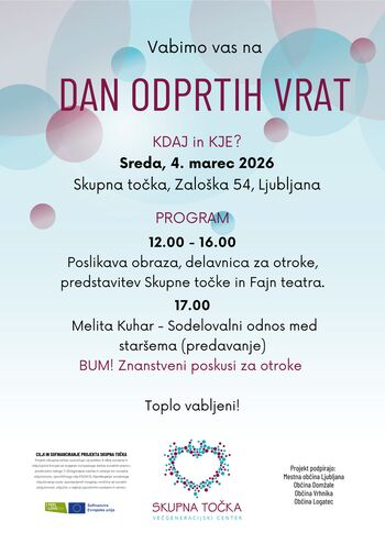 Skupna točka vabi na dan odprtih vrat Skupna točka vabi na dan odprtih vrat