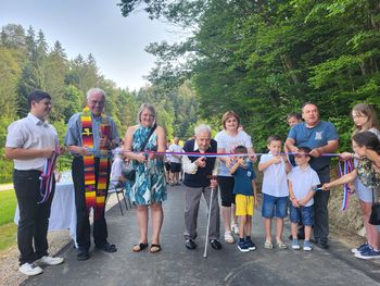 Foto utrinki: Odprtje ceste v Male Dole (sanacija usada na JP 964371, proti Žerjav)