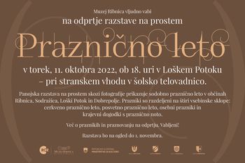 ODPRTJE RAZSTAVE PRAZNIČNO LETO