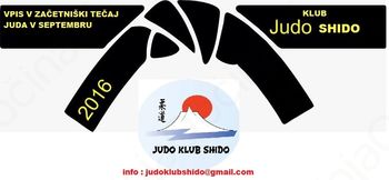 JUDO KLUB SHIDO - TABOR,VPIS V ZAČETNIŠKI TER NADALJEVALNI TEČAJ 
