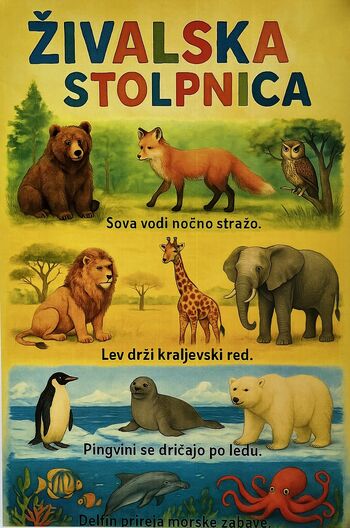 Živalska stolpnica – Zabavna razstava za radovedne otroke