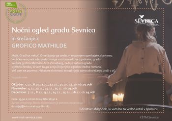 Nočni ogled gradu in srečanje z grofico Mathilde