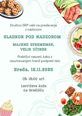 SLADKOR POD NADZOROM- MAJHNE SPREMEMBE, VELIK UČINEK