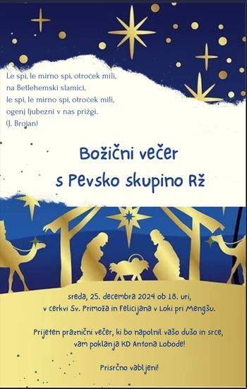 Božični koncert pevske skupine RŽ 