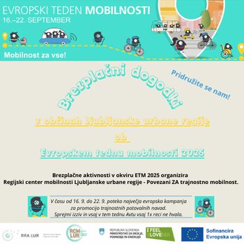 Brezplačne aktivnosti ob Evropskem tednu mobilnosti 2025 v tvoji občini!