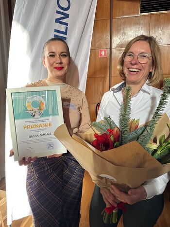 Občina Ljubljanske urbane regije Domžale prejela nagrado za najbolj aktivno veliko občino v kampanji Evropskega tedna mobilnosti 2025