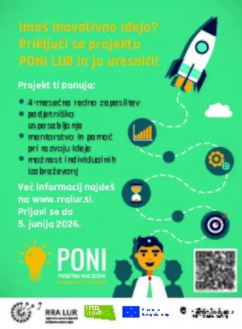 Znova priložnost za enajst nadobudnih podjetnikov - razpis PONI LUR 
