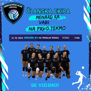 Prva članska tekma ekipe Menard RA v 2. ligi, sezona 24/25