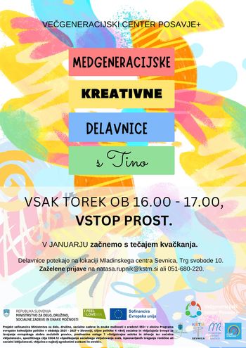 Medgeneracijske kreativne delavnice s Tino