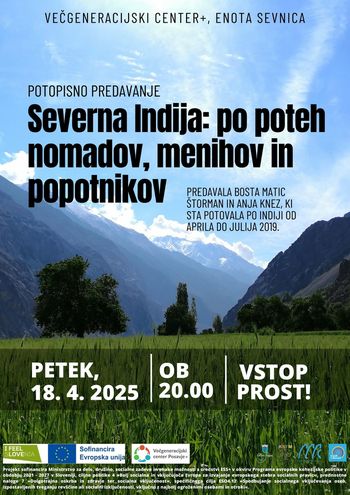 Potopisno predavanje: Severna Indija: po poteh nomadov, menihov in popotnikov