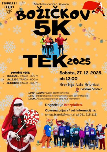 Božičkov 5K tek 2025