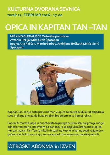 Otroška predstava Opica in kapitan Tan Tan
