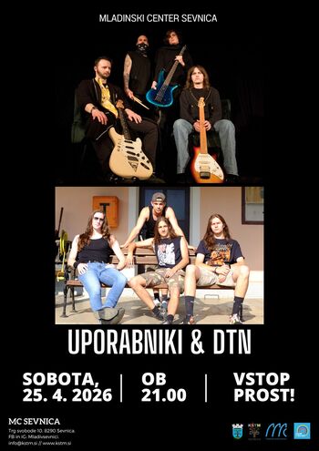 Koncert s skupinama Uporabniki in DTN