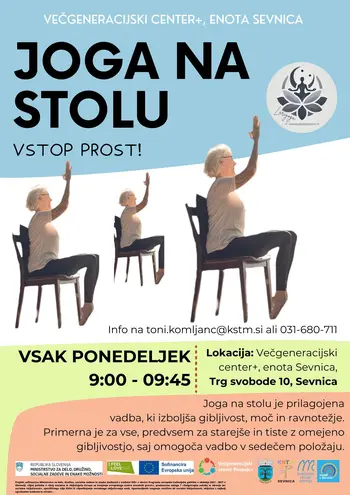 Joga na stolu