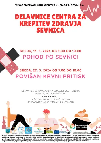 Delavnice Centra za krepitev zdravja Sevnica: Povišan krvni pritisk