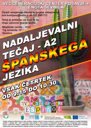 Tečaj španskega jezika - stopnja A2