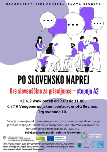 Tečaj slovenskega jezika za priseljence – stopnja A2