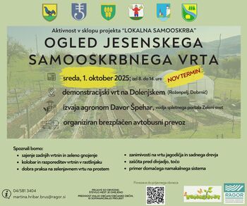 Ogled samooskrbnega vrta na Dolenjskem - NOV TERMIN