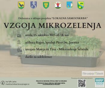 Delavnica "Vzgoja mikrozelenja"