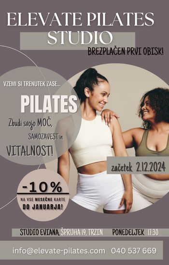 PILATES vadba za ženske - Dan odprtih vrat