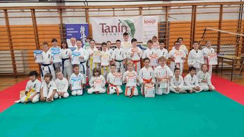 Podelitev karate pasov in diplom