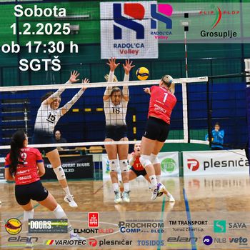 Tekma 1.A ženske DOL med ekipama Radol'ca Volley in Grosuplje